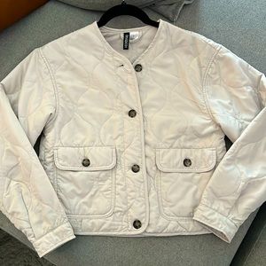 Divided by H&M Quilted Button Front Jacket